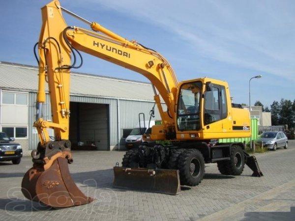 Сдам в аренду экскаватор колёсный полноповоротный Hyundai 170