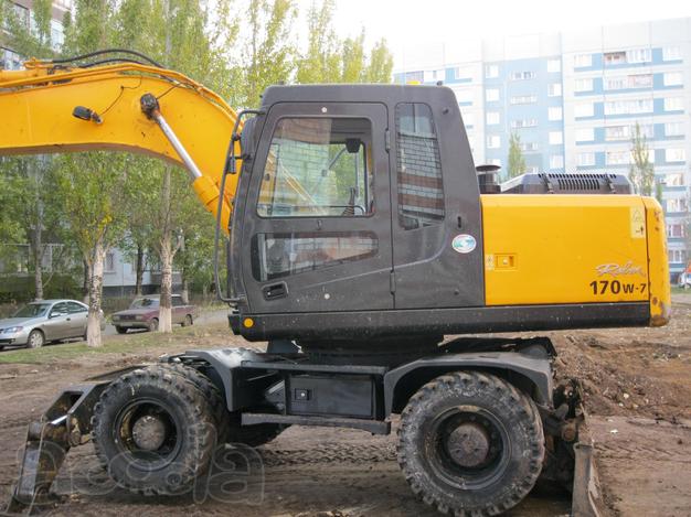 Аренда экскаватора колёсного полноповоротного